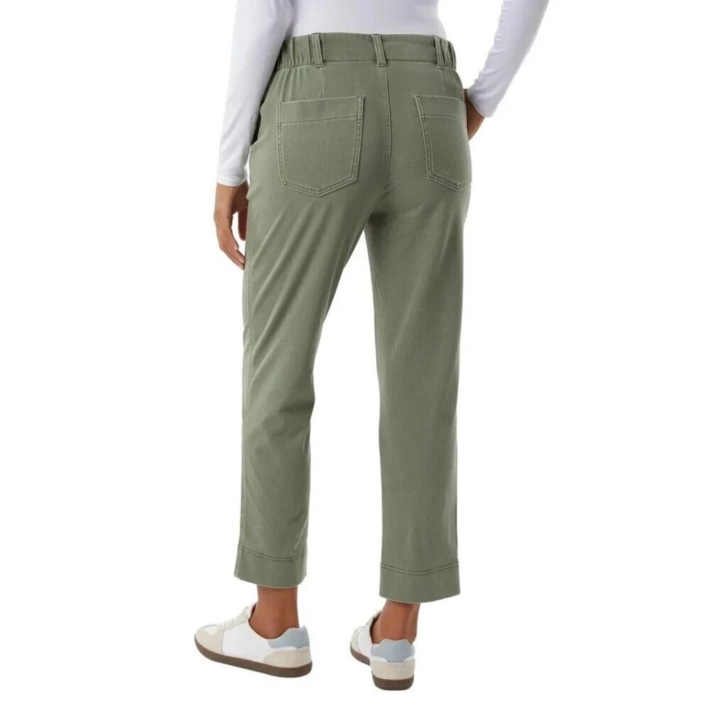 NEW 32 Degrees Cool Women's XXL Ankle Length Pants Green Cotton Blend - Picture 3 of 15